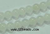 CTG84 15.5 inches 3mm round tiny white jade beads wholesale