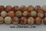 CTJ700 15.5 inches 4mm round red net jasper beads wholesale