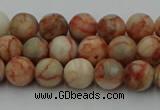 CTJ701 15.5 inches 6mm round red net jasper beads wholesale