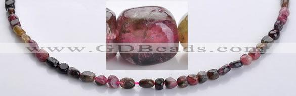 CTO06 15.5 inches 4*7mm freeform natural tourmaline beads