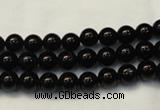 CTO101 15.5 inches 6mm round natural black tourmaline beads