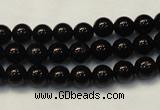 CTO102 15.5 inches 8mm round natural black tourmaline beads