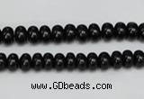 CTO119 15.5 inches 7*11mm rondelle black tourmaline beads