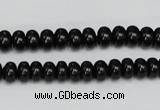 CTO120 15.5 inches 8*12mm rondelle black tourmaline beads