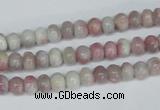 CTO201 15.5 inches 5*10mm rondelle pink tourmaline gemstone beads