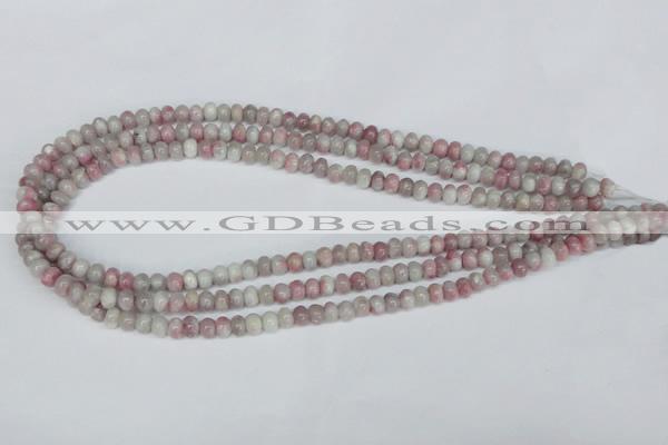 CTO201 15.5 inches 5*10mm rondelle pink tourmaline gemstone beads