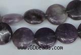 CTO223 15.5 inches 15mm flat round tourmaline gemstone beads