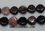 CTO41 15.5 inches 12*12mm heart natural tourmaline beads wholesale