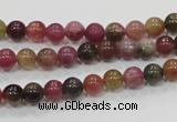 CTO62 15.5 inches 6mm round natural tourmaline gemstone beads