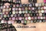 CTO671 15.5 inches 7mm round natural tourmaline beads wholesale