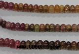 CTO68 15.5 inches 4*6mm rondelle natural tourmaline gemstone beads