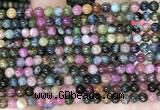 CTO695 15.5 inches 4mm round tourmaline gemstone beads