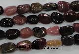 CTO71 15.5 inches 6*8mm nuggets natural tourmaline gemstone beads