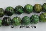 CTP05 15.5 inches 12mm round yellow green pine gemstone beads wholesale