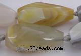 CTR212 15.5 inches 15*25mm - 16*40mm faceted teardrop Botswana agate beads