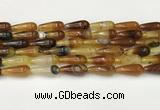 CTR401 15.5 inches 8*20mm teardrop agate beads wholesale