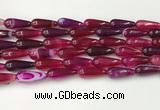 CTR402 15.5 inches 8*20mm teardrop agate beads wholesale