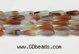 CTR412 15.5 inches 10*30mm teardrop agate beads wholesale