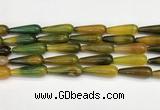 CTR416 15.5 inches 10*30mm teardrop agate beads wholesale