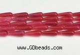 CTR419 15.5 inches 10*30mm teardrop agate beads wholesale