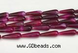 CTR420 15.5 inches 10*30mm teardrop agate beads wholesale