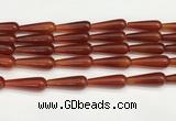 CTR422 15.5 inches 10*30mm teardrop agate beads wholesale