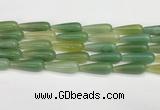 CTR431 15.5 inches 10*30mm teardrop agate beads wholesale