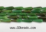 CTR432 15.5 inches 10*30mm teardrop agate beads wholesale