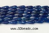 CTR442 15.5 inches 8*20mm faceted teardrop agate beads wholesale