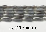 CTR450 15.5 inches 10*30mm faceted teardrop agate beads wholesale