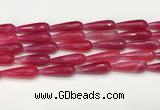 CTR455 15.5 inches 10*30mm faceted teardrop agate beads wholesale