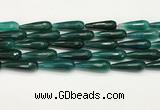 CTR462 15.5 inches 10*30mm faceted teardrop agate beads wholesale