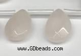 CTR690 Top drilled 12*16mm faceted briolette rose quartz beads