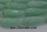 CTR98 15.5 inches 8*20mm faceted teardrop jade gemstone beads