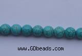 CTU01 15.5 inches 4mm round blue turquoise strand beads Wholesale