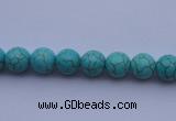 CTU02 15.5 inches 6mm round blue turquoise strand beads Wholesale