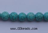 CTU05 15.5 inches 12mm round blue turquoise strand beads Wholesale