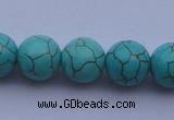 CTU11 15.5 inches 30mm round blue turquoise strand beads Wholesale