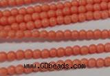 CTU1310 15.5 inches 3mm round synthetic turquoise beads