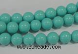 CTU1383 15.5 inches 8mm round synthetic turquoise beads