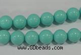 CTU1384 15.5 inches 10mm round synthetic turquoise beads