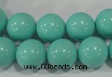 CTU1387 15.5 inches 16mm round synthetic turquoise beads