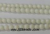 CTU1429 15.5 inches 2mm round synthetic turquoise beads