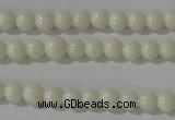 CTU1430 15.5 inches 3mm round synthetic turquoise beads