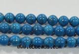 CTU1622 15.5 inches 8mm round synthetic turquoise beads