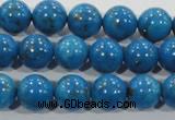 CTU1625 15.5 inches 14mm round synthetic turquoise beads