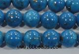 CTU1626 15.5 inches 16mm round synthetic turquoise beads