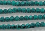 CTU1672 15.5 inches 6mm round synthetic turquoise beads