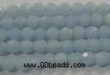 CTU1741 15.5 inches 4mm faceted round synthetic turquoise beads