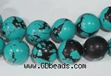 CTU1805 15.5 inches 12mm round synthetic turquoise beads